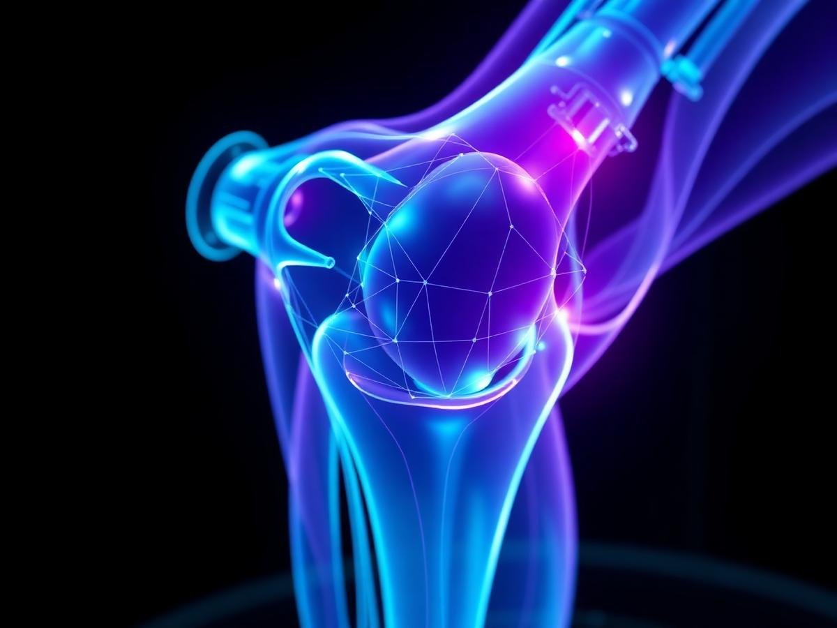 Robotic knee replacement visualisation